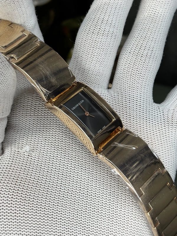 Calvin Klei n Rose Gold Black Bracelet Premium Watch