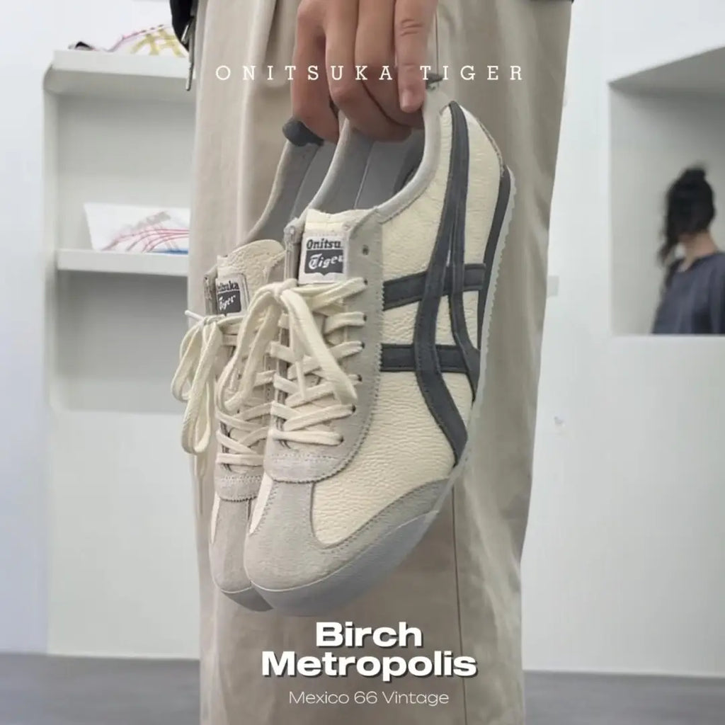 Onitsuka Tiger Mexico 66 SD Birch Metropolis Dark Grey White 7A Premium Sneakers D-2072