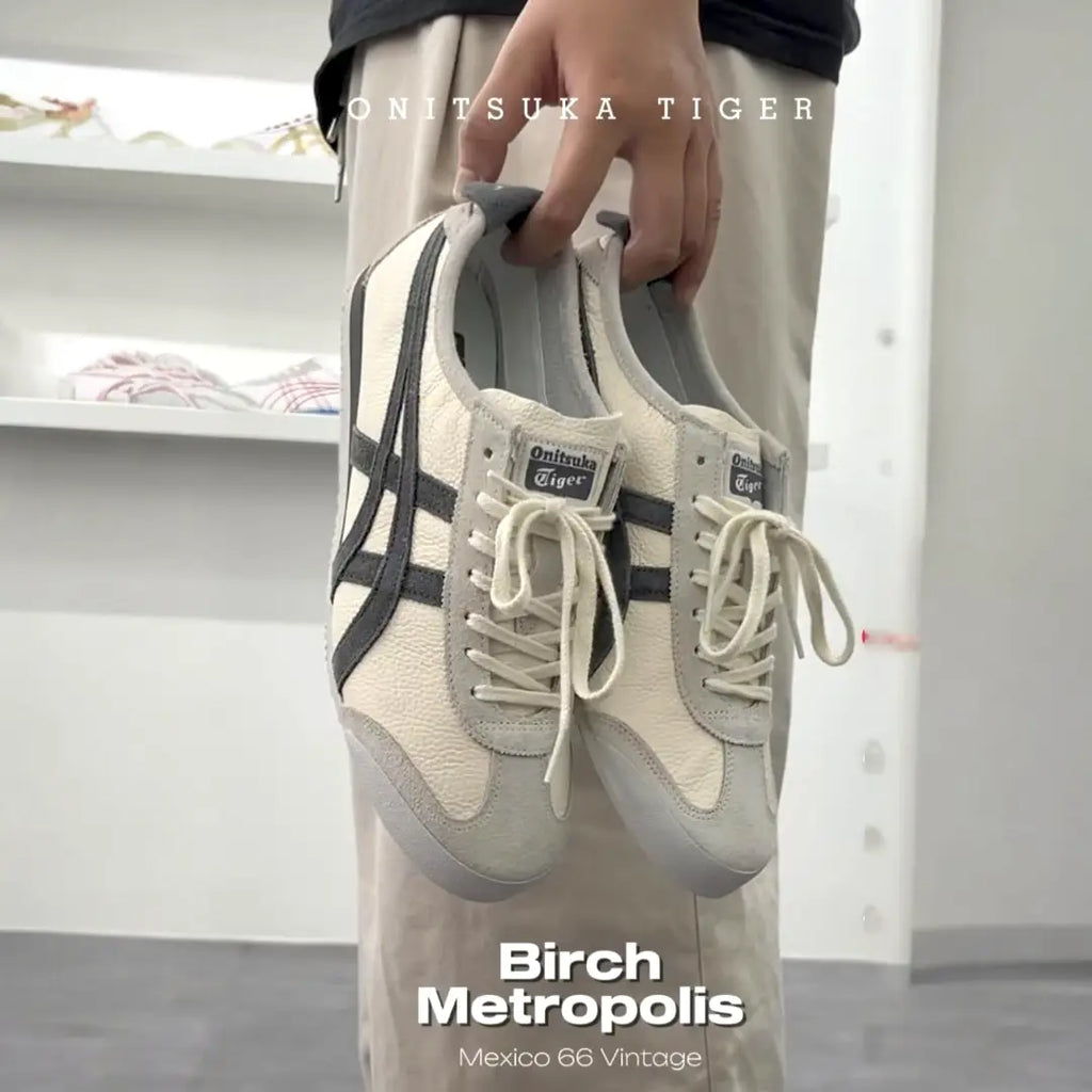 Onitsuka Tiger Mexico 66 SD Birch Metropolis Dark Grey White 7A Premium Sneakers D-2072