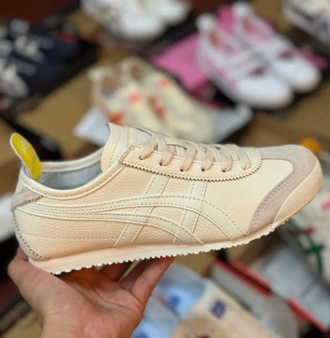 Onitsuka Tiger Mexico 66 Beige  Light Yellow  Sage 7A Premium Sneakers D-2069