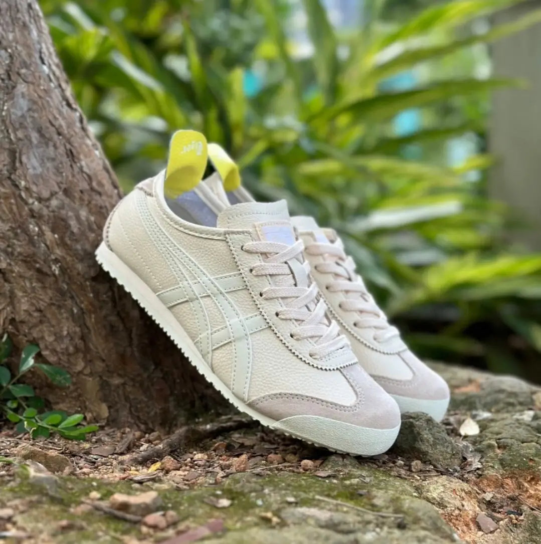 Onitsuka Tiger Mexico 66 Beige  Light Yellow  Sage 7A Premium Sneakers D-2069