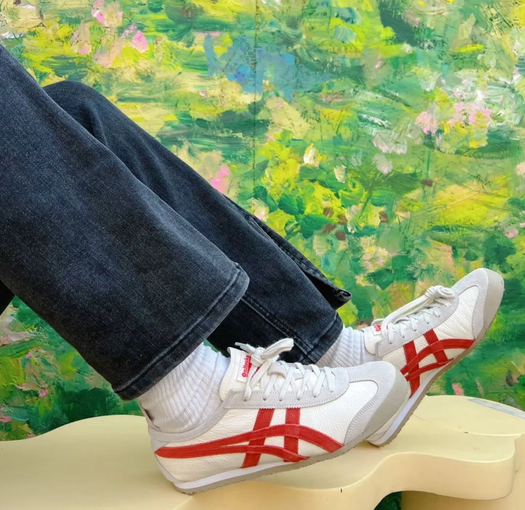Onitsuka Tiger Mexico 66 VIN Beige  White  Red  7A Premium Sneakers (D-2068)