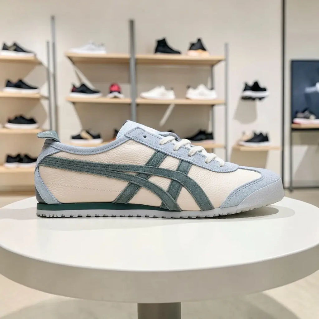 Onitsuk_a Tiger Mexico 66 Cream Pine Green  7A Premium Sneakers D-2067
