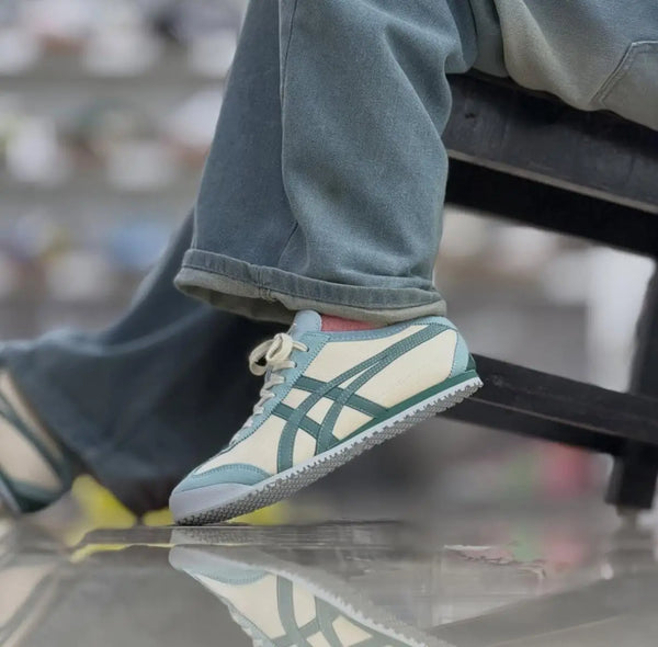 Onitsuk_a Tiger Mexico 66 Cream Pine Green  7A Premium Sneakers D-2067