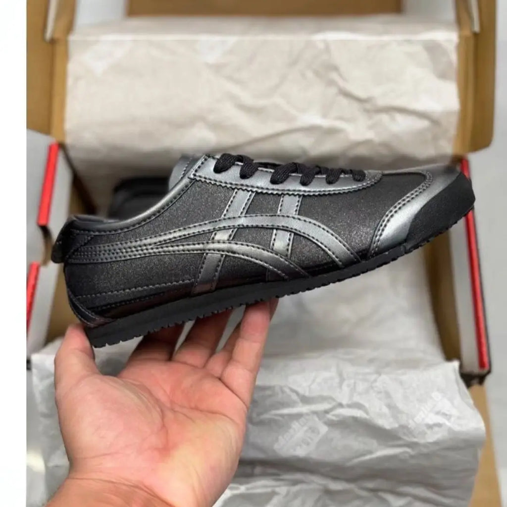Onitsuka Tiger Mexico 66 Gunmetal Black 7A Premium Sneakers D-2066