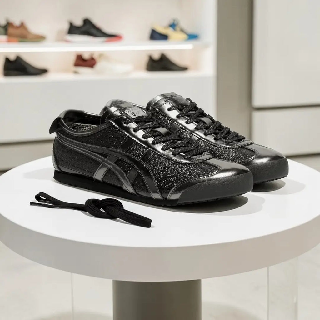 Onitsuka Tiger Mexico 66 Gunmetal Black 7A Premium Sneakers D-2066