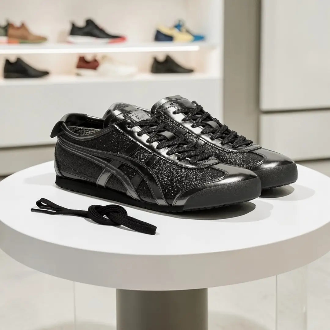 Onitsuka Tiger Mexico 66 Gunmetal Black 7A Premium Sneakers D-2066