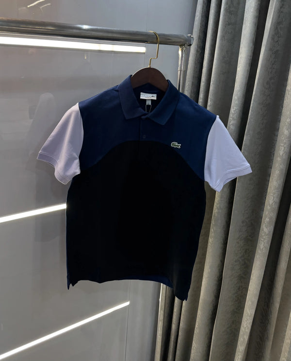 Lacost e Navy Blue Logo Work Premium Polo T-Shirt