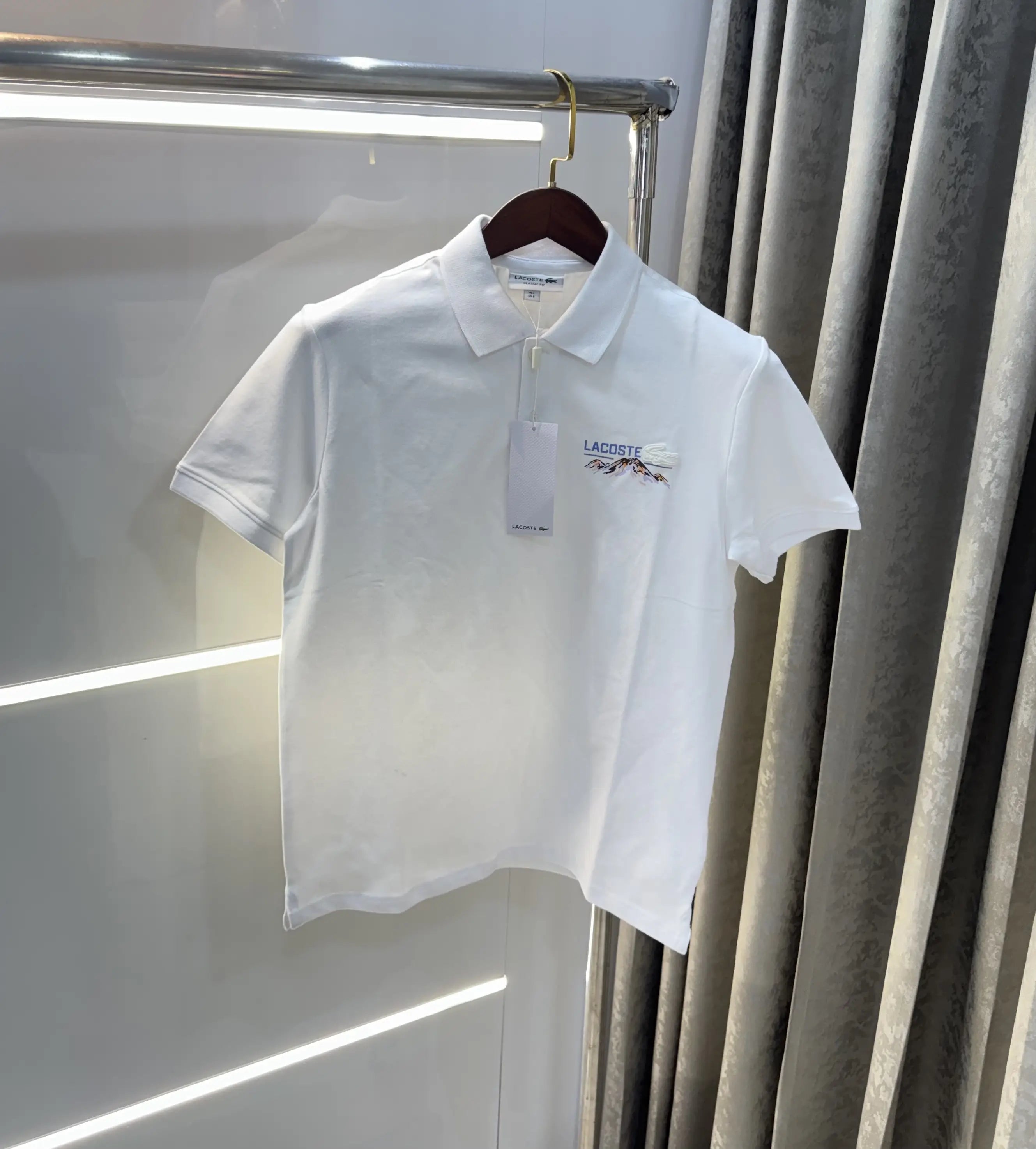 Lacost e White Logo Work Premium Polo T-Shirt Main image