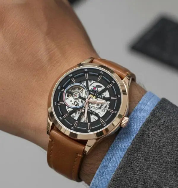 Tommy_hilfiger Automatic Leather Brown-Copper-Black Main image