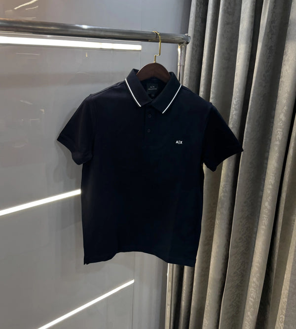 Arman i Exchange Navy Blue Logo Work Premium Polo T-Shirt