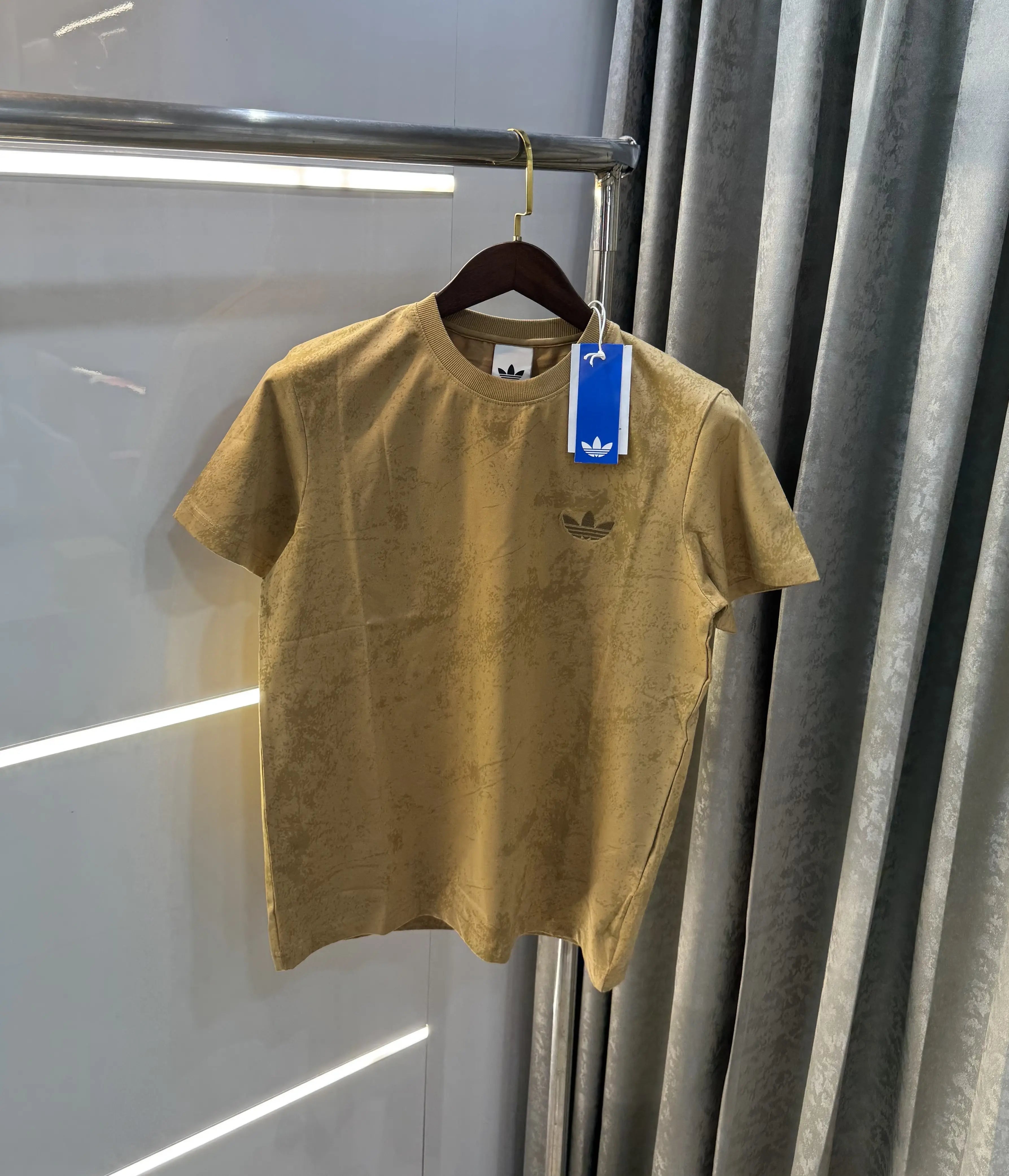 Adidas Beige Premium Oversized  T-Shirt Main image