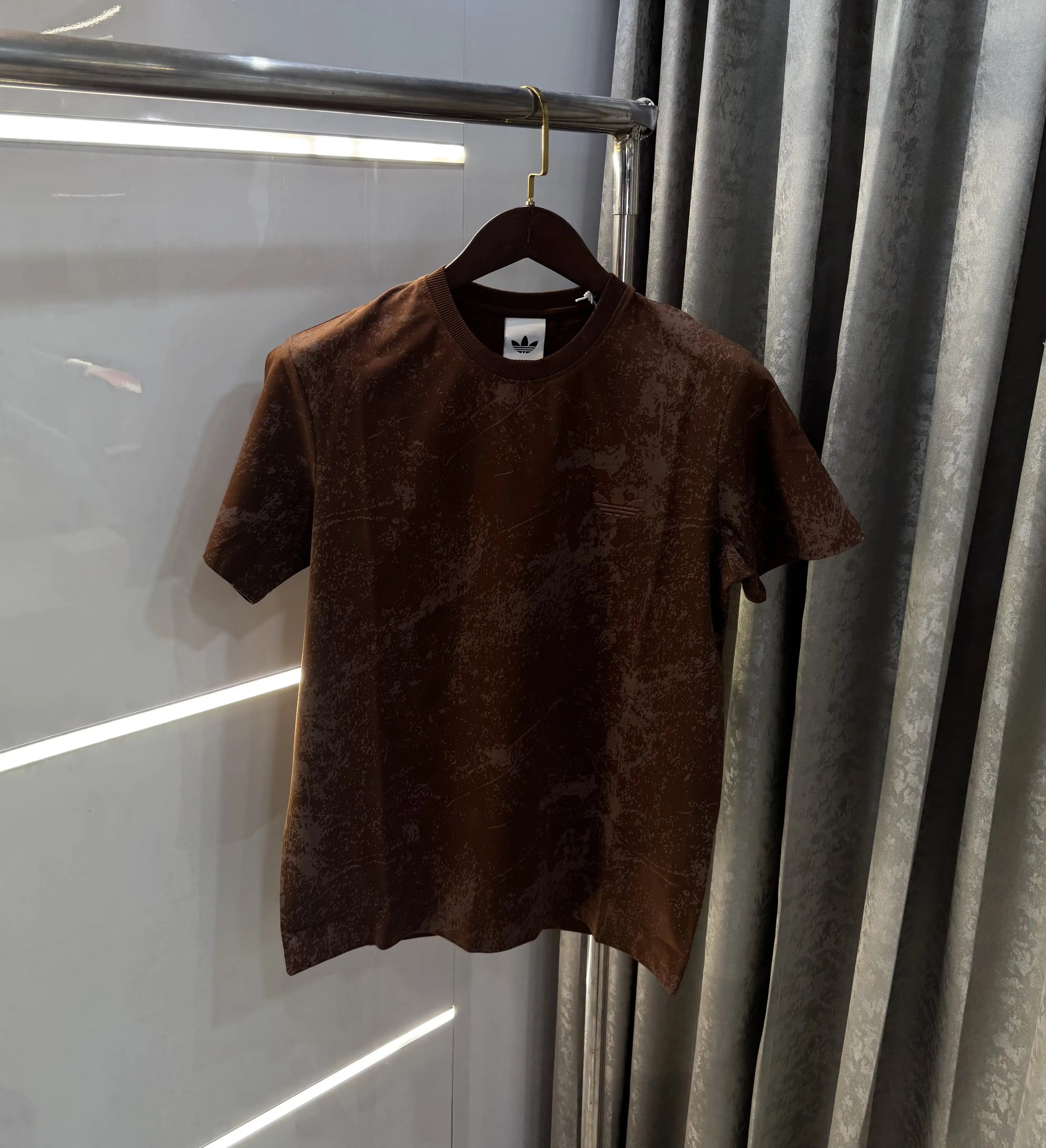 Adidas Brown Premium Oversized  T-Shirt Main image