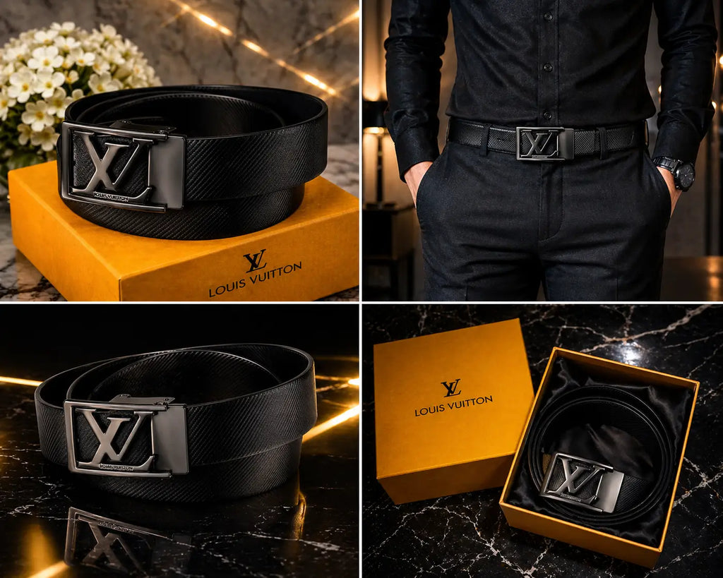 LV LOUIS VUITTON PREMIUM QUALITY REVERSEABLE BELT WITH OG BOX LV-327