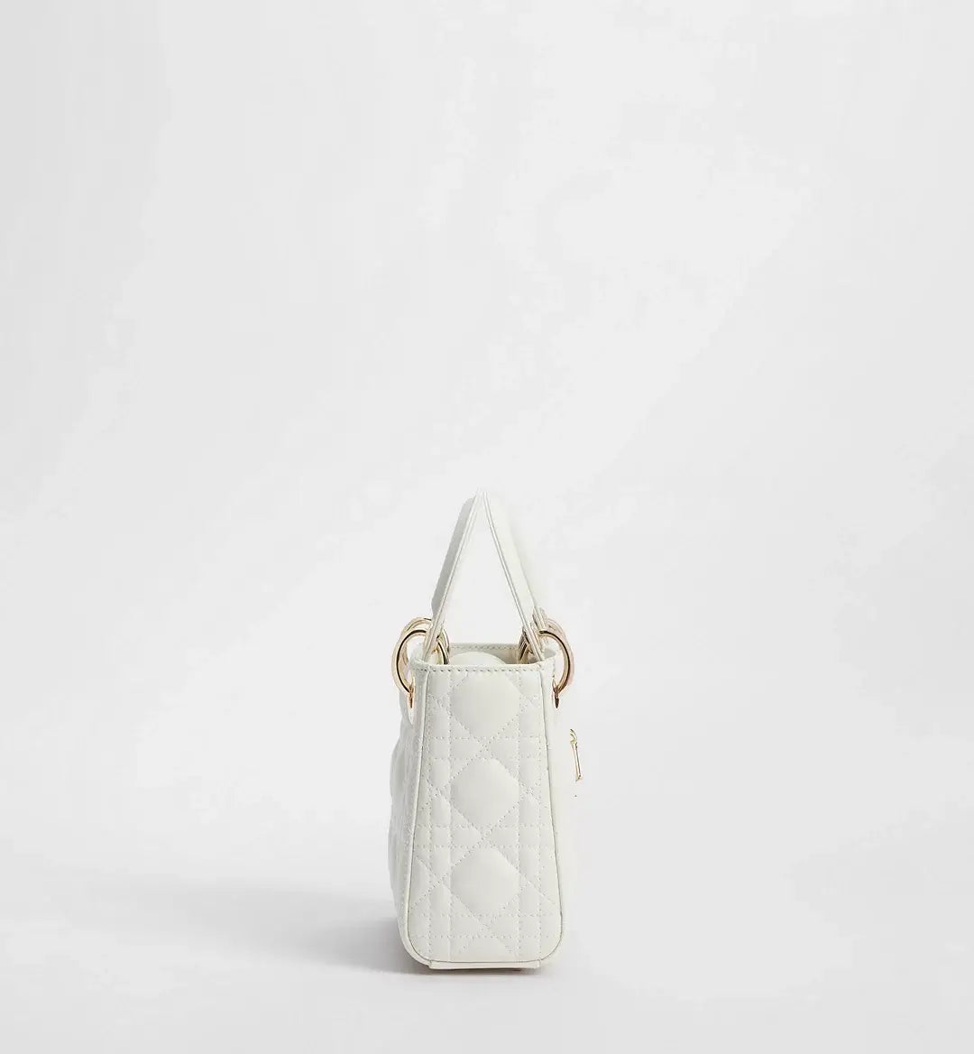 DIOR LADY PREMIUM QUALITY IMPORTED BAG WHITE