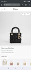 DIOR PREMIUM QUALITY IMPORTED BAG BLACK