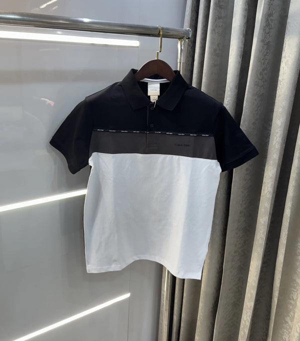 Calvin Klein Black Logo Work Premium Polo T-Shirt
