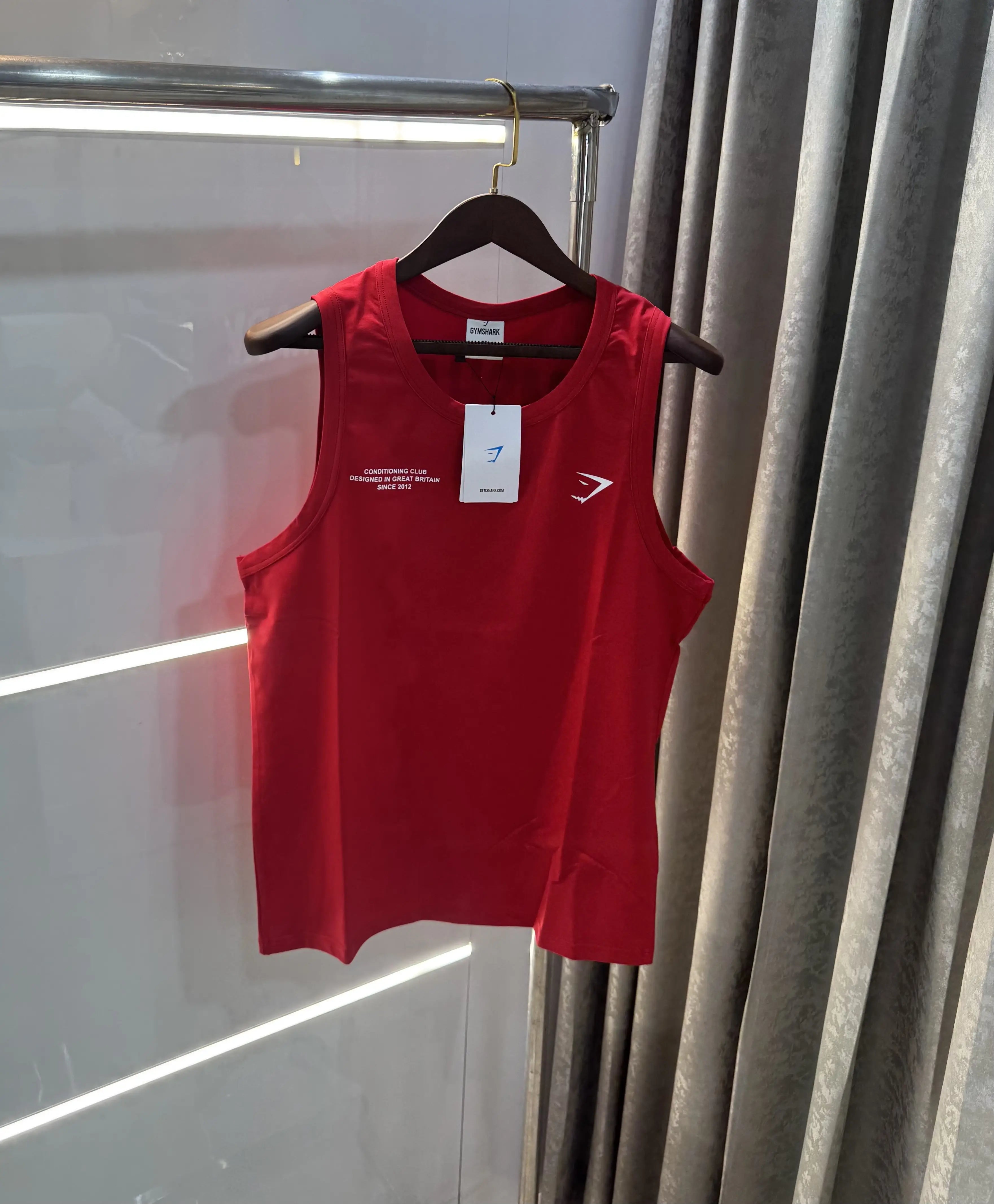 Gym Shark Red Embroidery Logo Premium Sando Main image