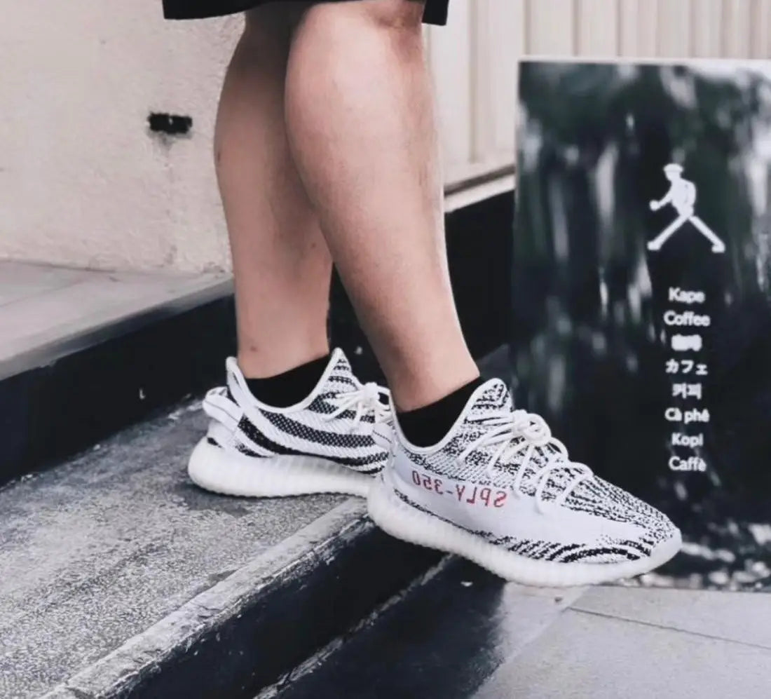 Adidas Yeezy 350 V2 Zebra Girls Semi UA 7A Quality  Full Accessories D-2025