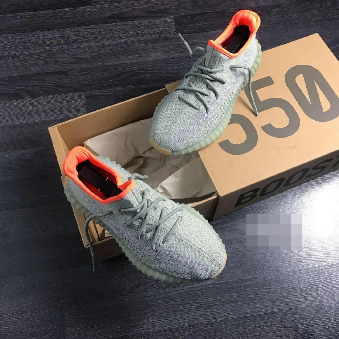 Adidas Yeezy 350 V2 Desert Sage Reflective Girls 7A Premium D-2026