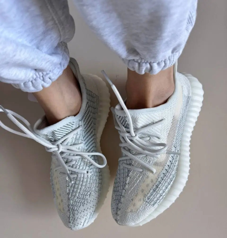 Adida_s Yeezy 350 V2 Cloud White Reflective For Girls  Semi UA Quality  Full Accessories D-2054