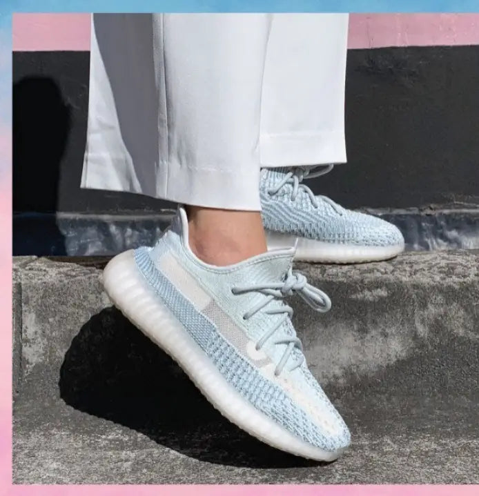 Adida_s Yeezy 350 V2 Cloud White Reflective For Girls  Semi UA Quality  Full Accessories D-2054