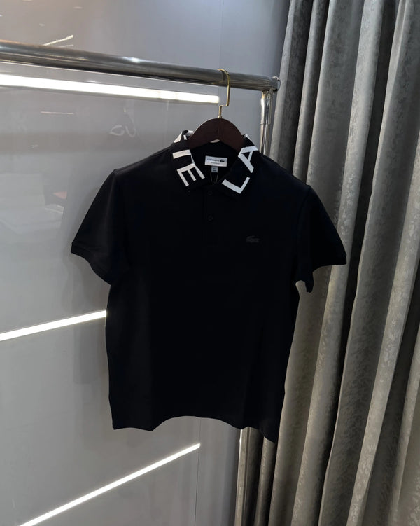 Lacost e Black Logo Work Premium Polo T-Shirt