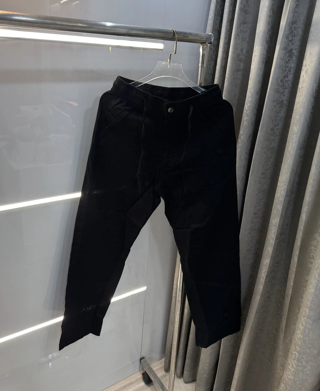 Calvin Klein Black Premium Linen Trouser