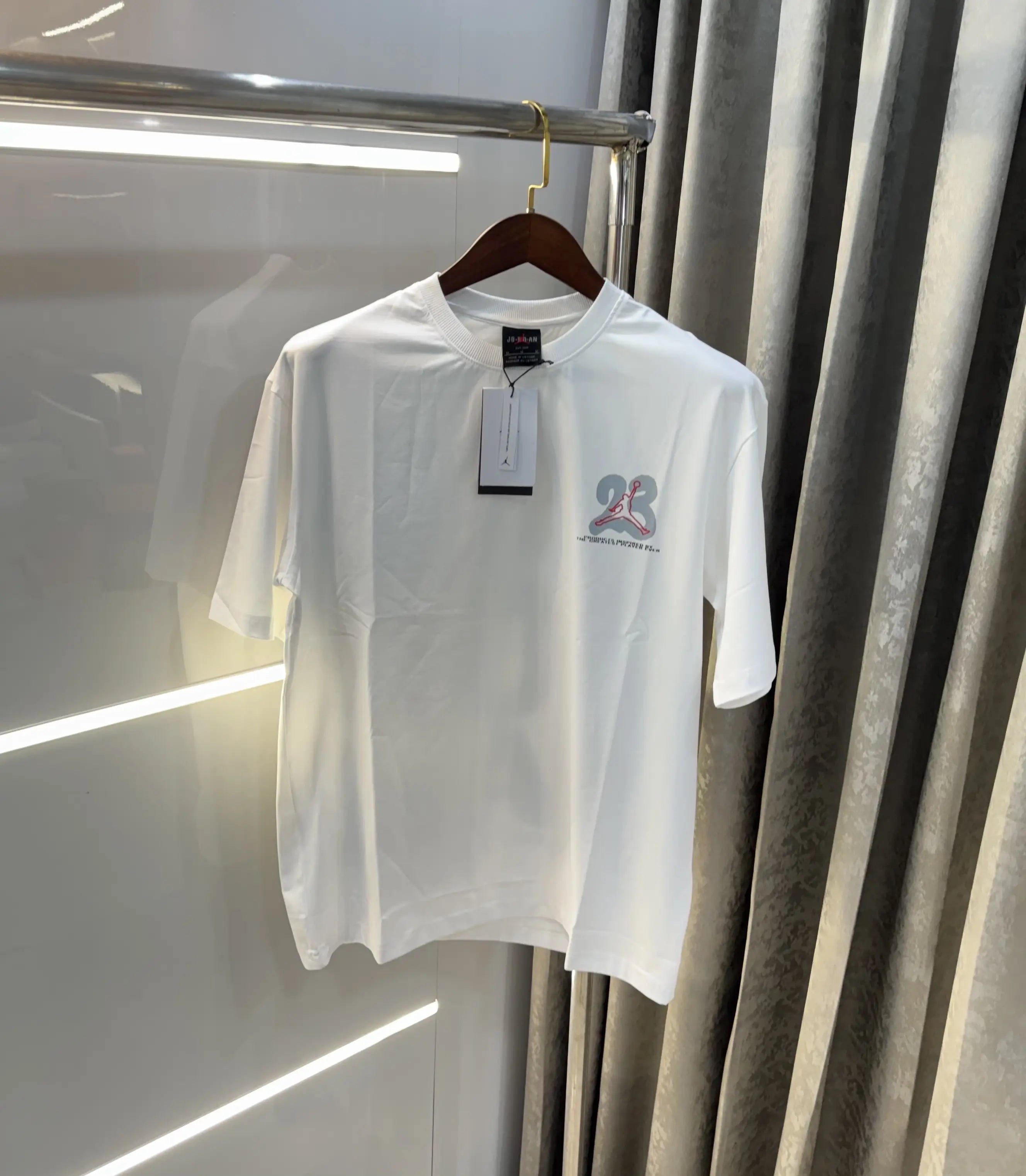 Air Jordan White Back Logo Imported Oversized T-Shirt