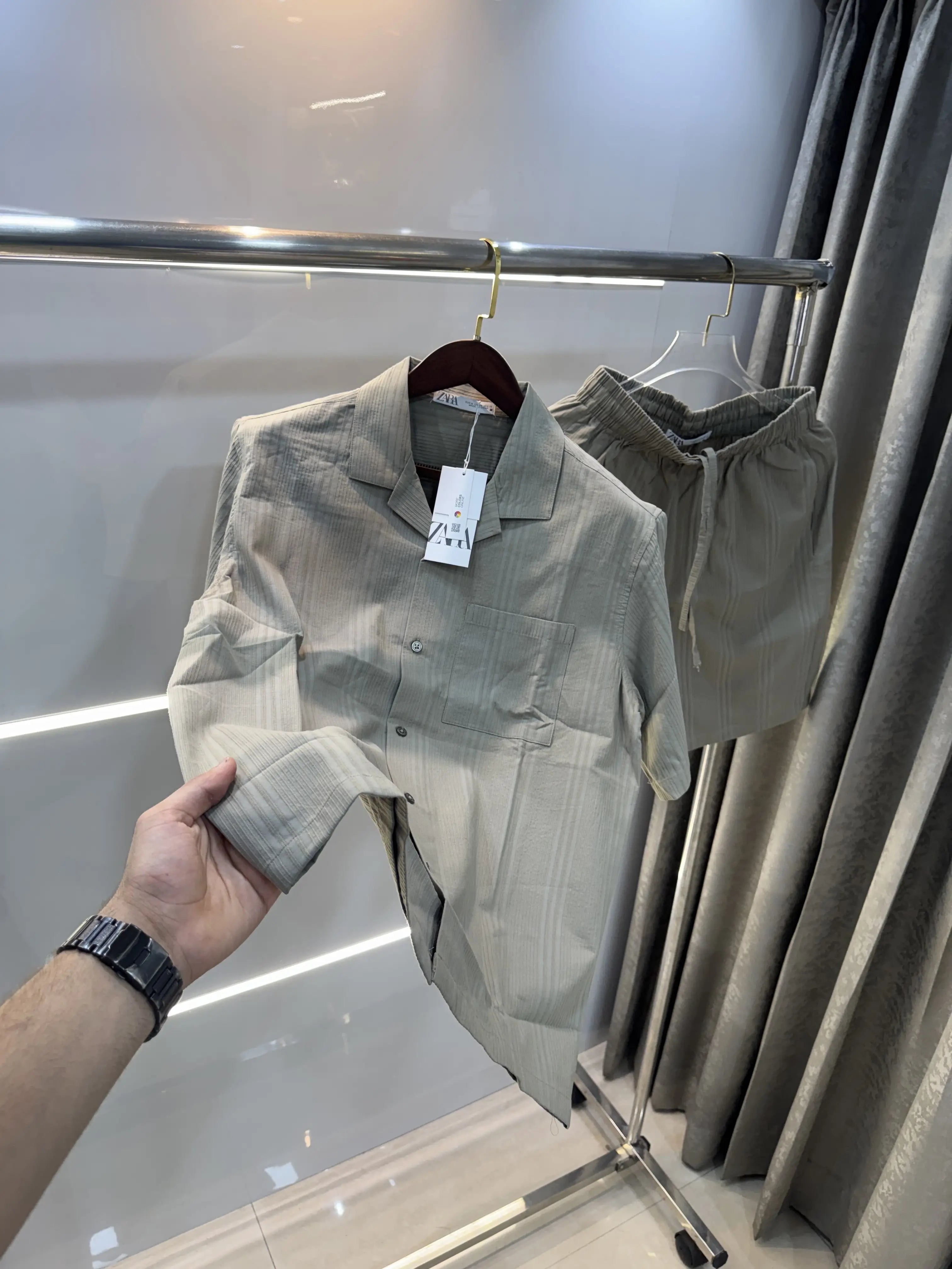 Zara Olive Premium Cord Set Main image