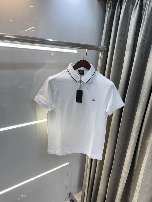 Arman i Exchange White Logo Work Premium Polo T-Shirt