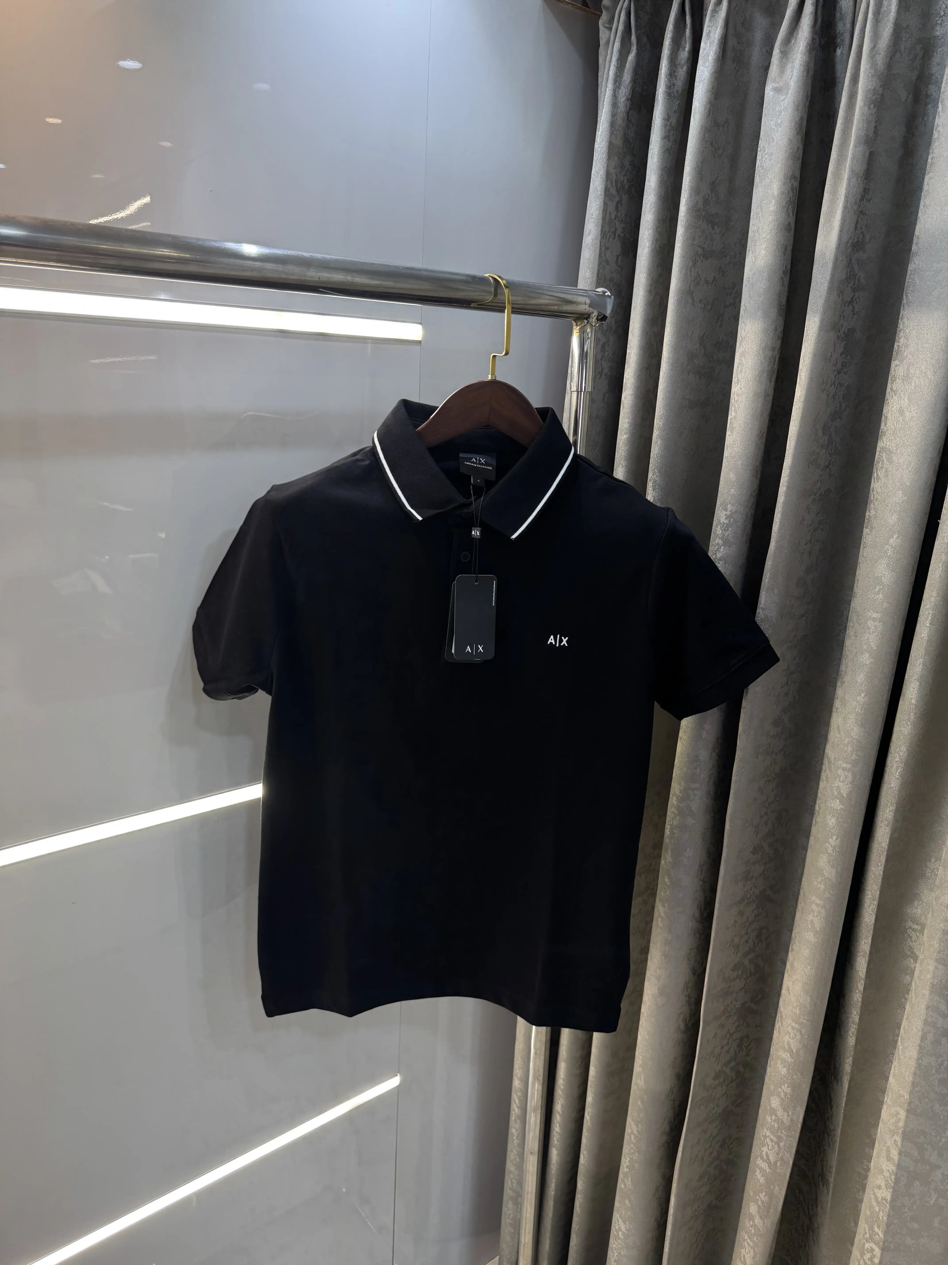 Arman i Exchange Black Logo Work Premium Polo T-Shirt