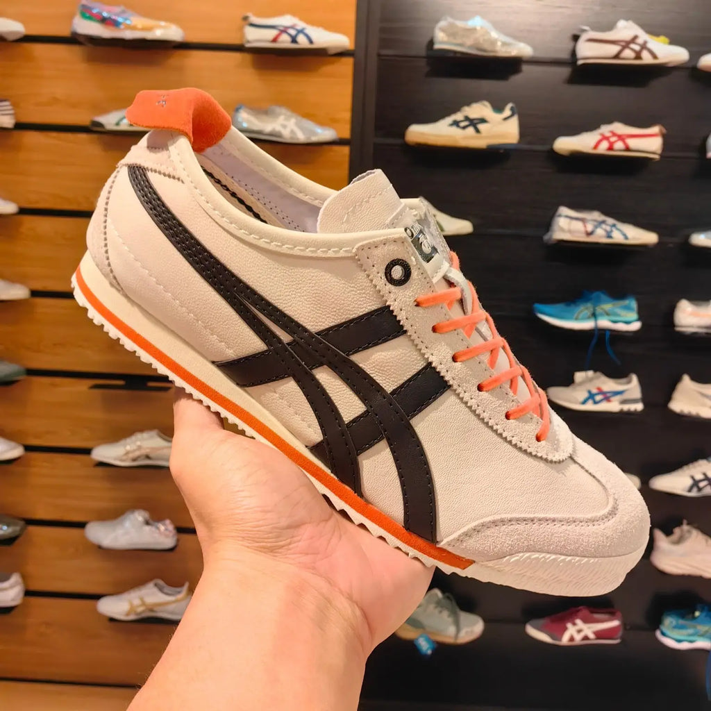 Onitsuk_a Tiger Mexico 66 SD Cream Black Orange  7A Premium Sneakers D-2046