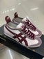 Onitsuka Tiger Mexico 66 Beige Burgundy  Mens 7A Premium Sneakers D-2038