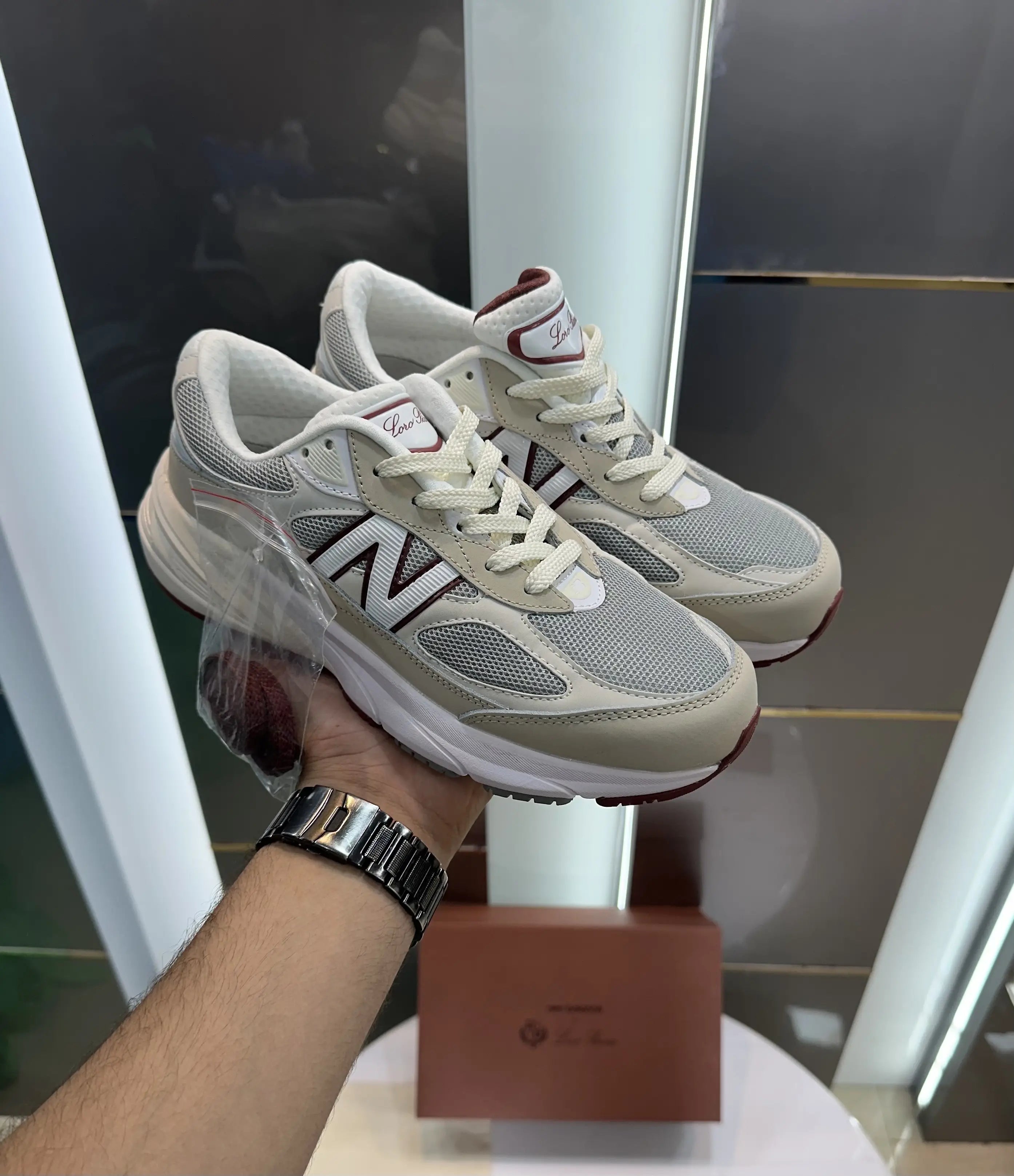 New Balance 990 Beige Loro Piana Edition Shoe