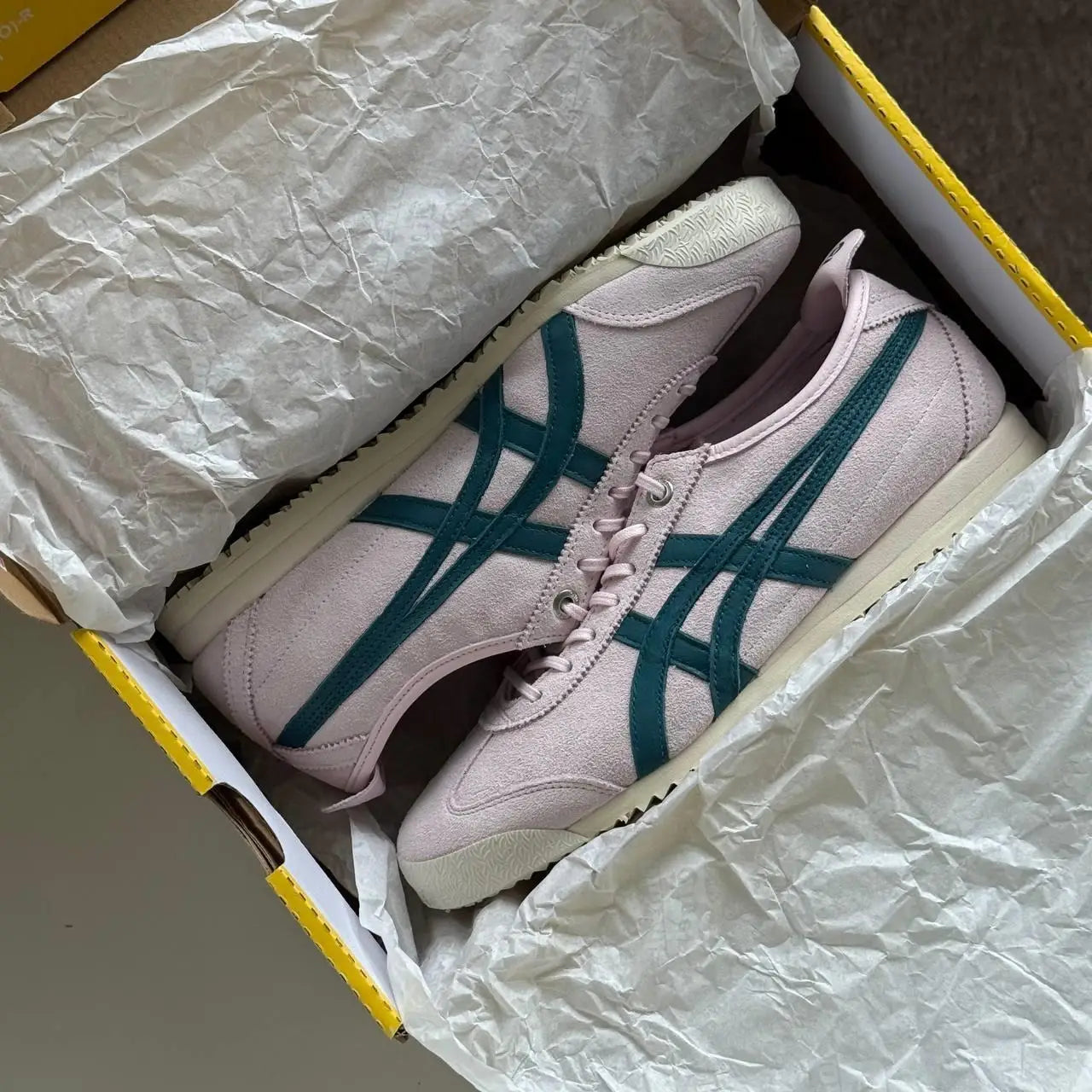 Onitsuka Tiger Mexico 66 SD Crystal Pink Spruce Green  7A Premium D-2032