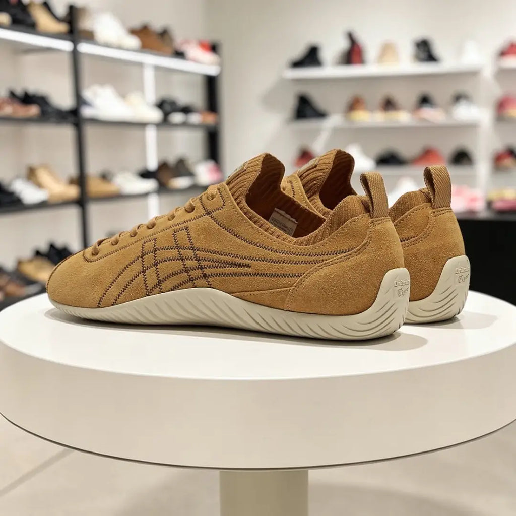 Onitsuka Tiger Sclaw Low TAN PRESIDIO Mens 7A Premium Sneakers D-2028