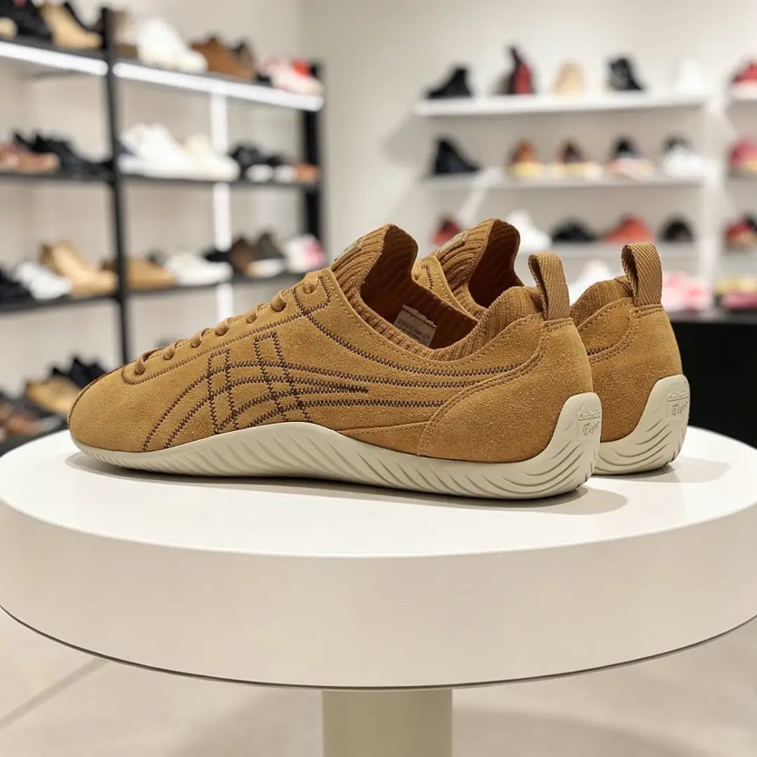 Onitsuka Tiger Sclaw Low TAN PRESIDIO Mens 7A Premium Sneakers D-2028