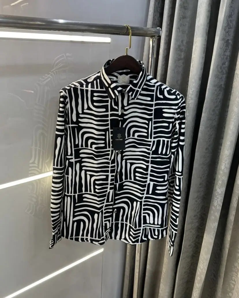 Rare Rabbit White Design 1 Imported Shirt Secondary image