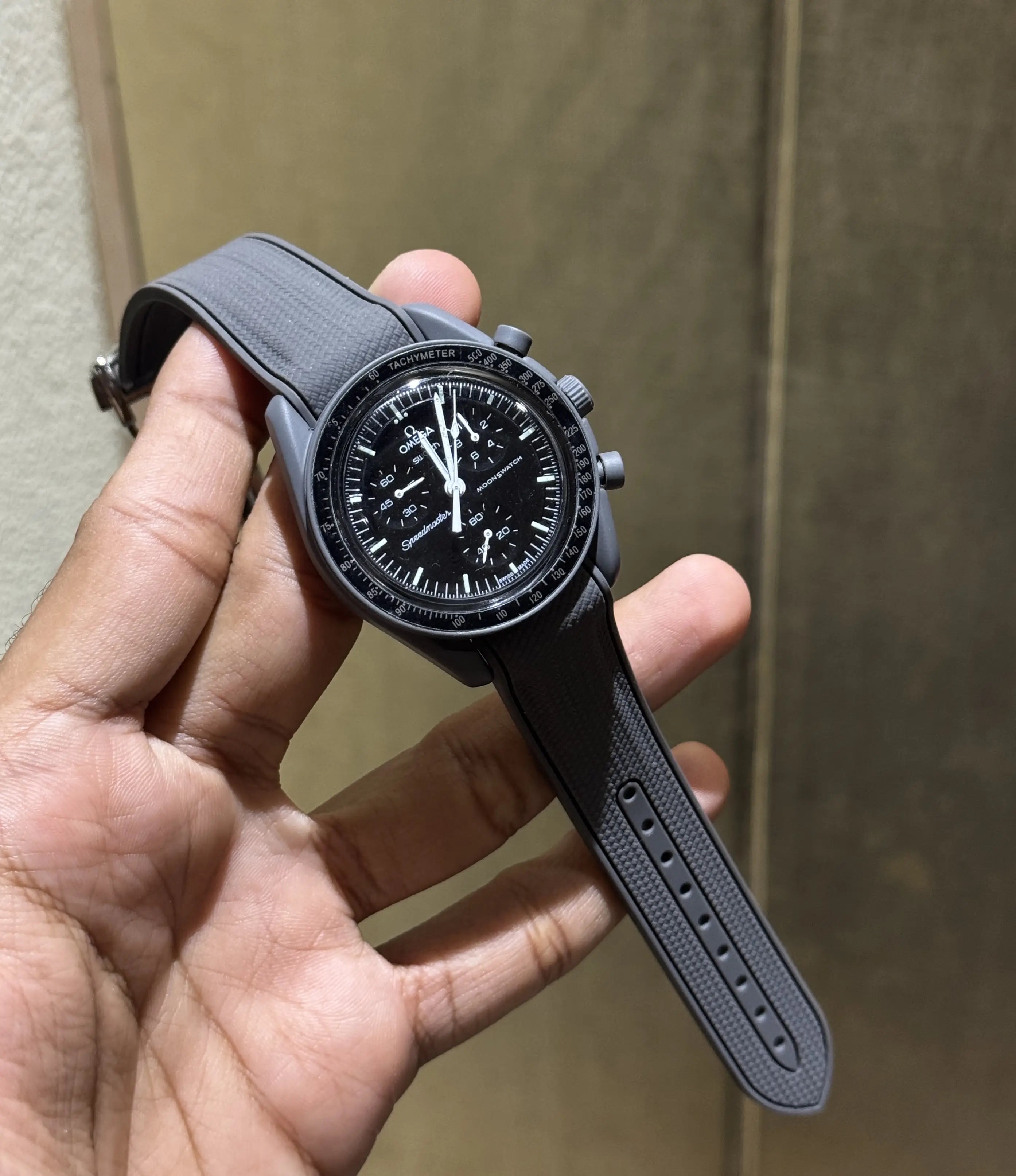 Omeg a x Swatch Grey Black Premium Watch