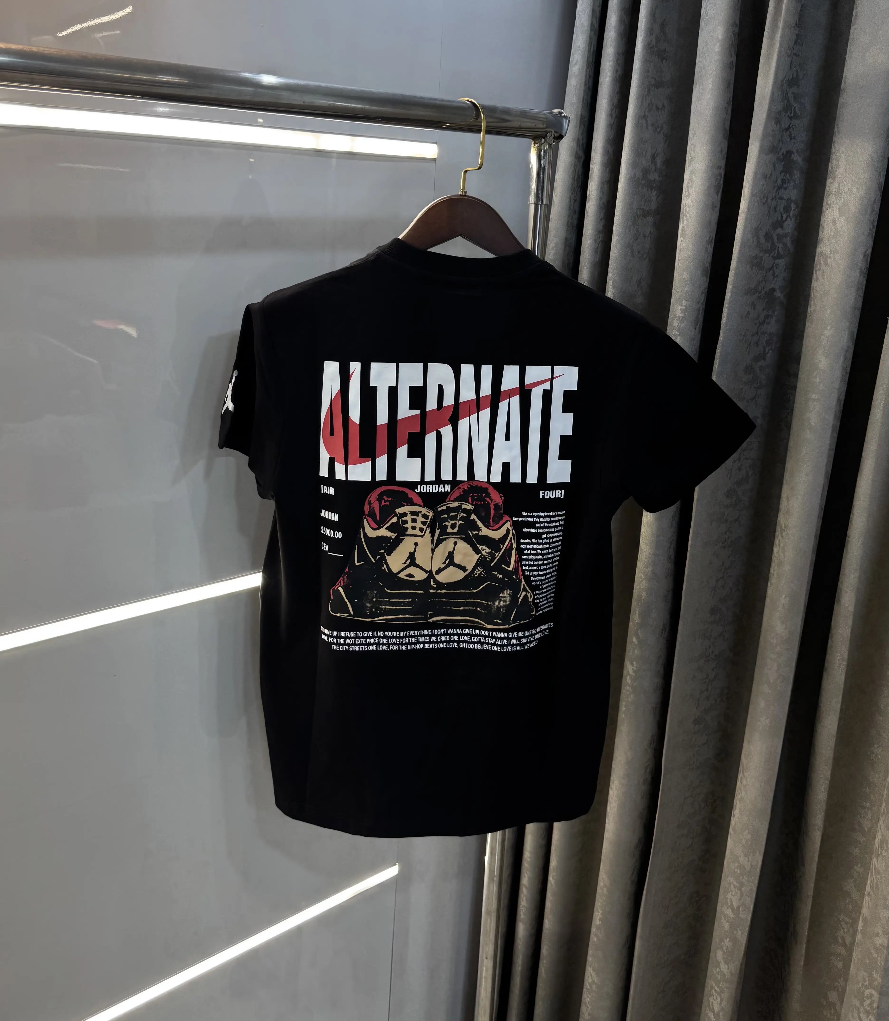 Air jordan Black Back Print Imported T-Shirt Main image