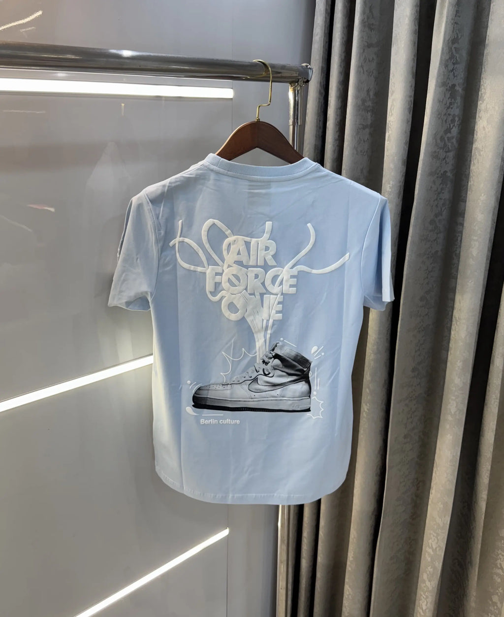 Air jordan Sky Blue Back Print Imported T-Shirt