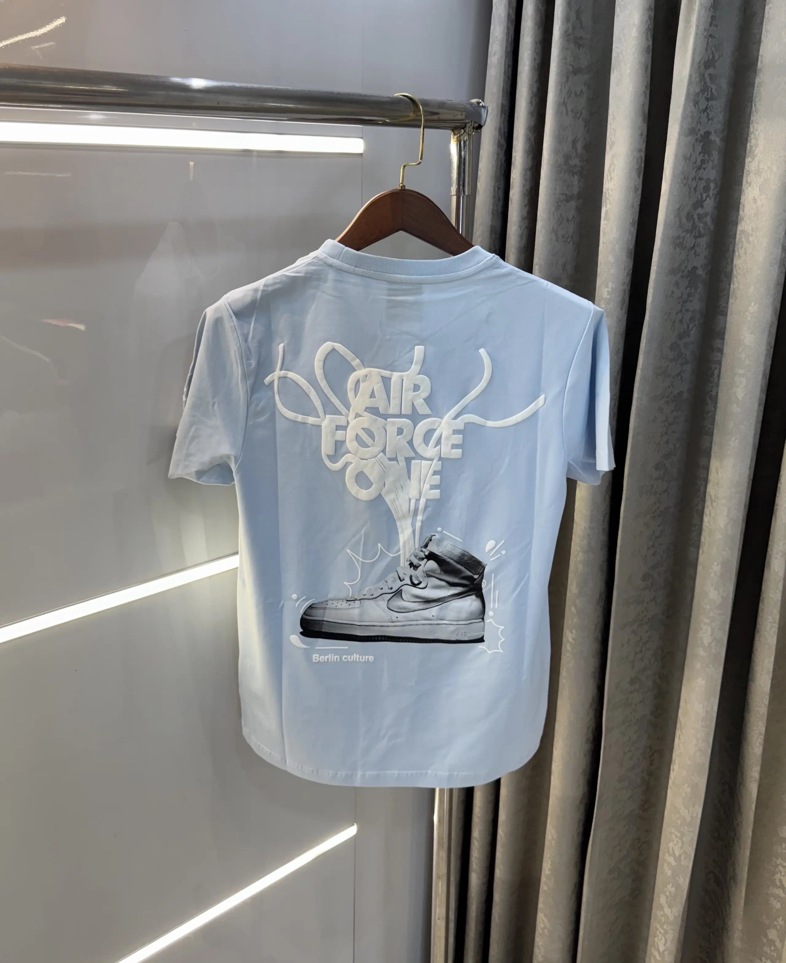Air jordan Sky Blue Back Print Imported T-Shirt