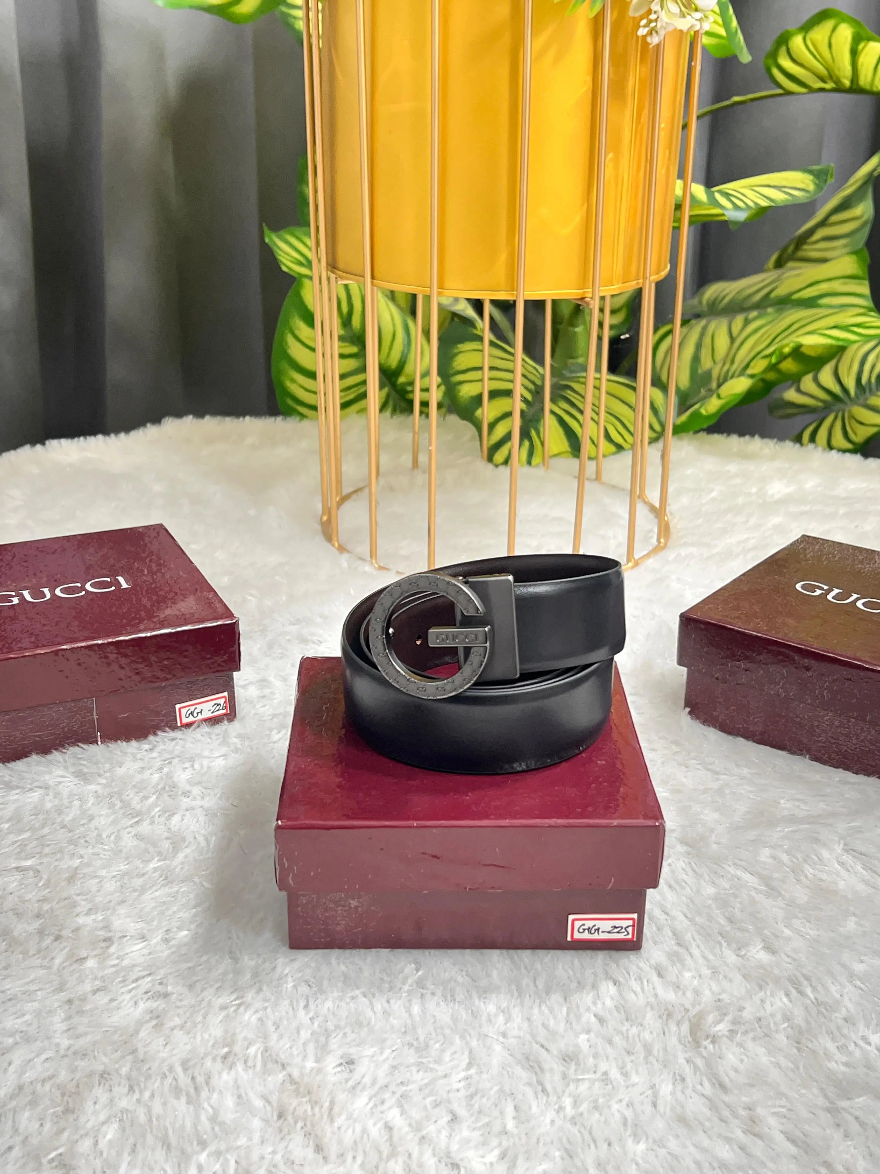 GG-GUCCI PREMIUM QUALITY REVERSEABLE BELT WITH OG BOX GG-225