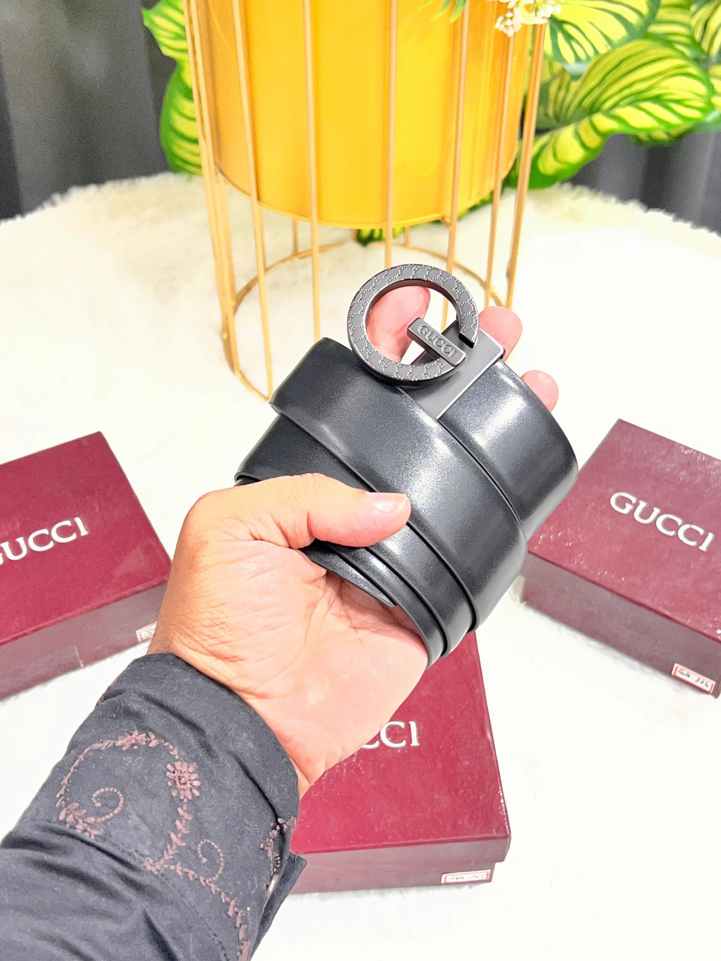 GG-GUCCI PREMIUM QUALITY REVERSEABLE BELT WITH OG BOX GG-225