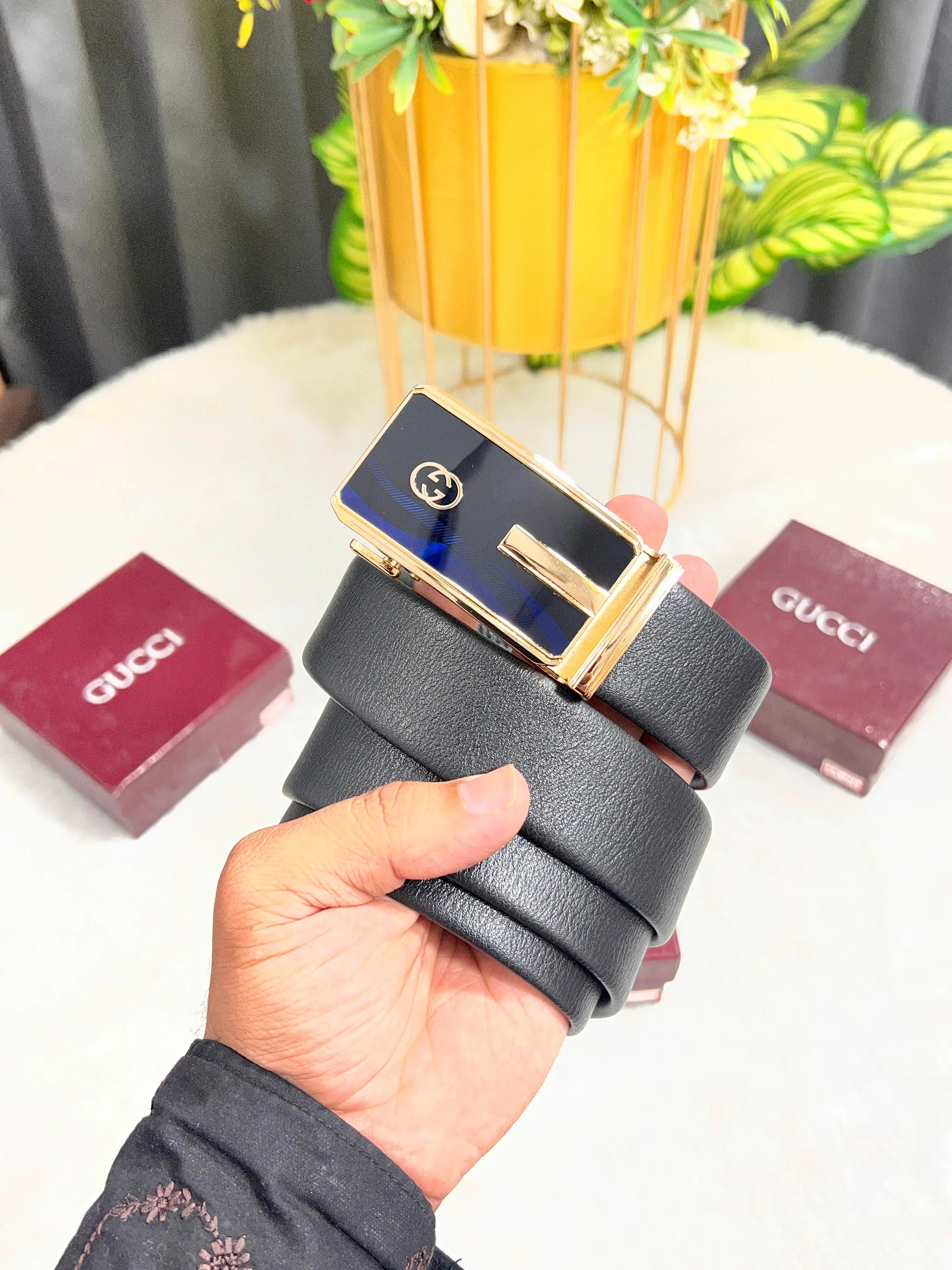 GG GUCCI PREMIUM QUALITY AUTOLOCK BELT WITH OG BOX GG-224