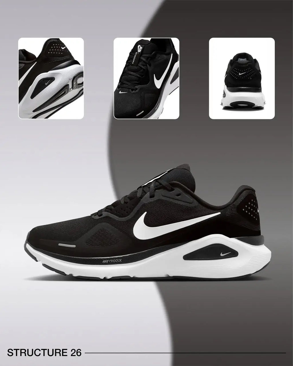 Nike Structure 26 WHITE BLACK