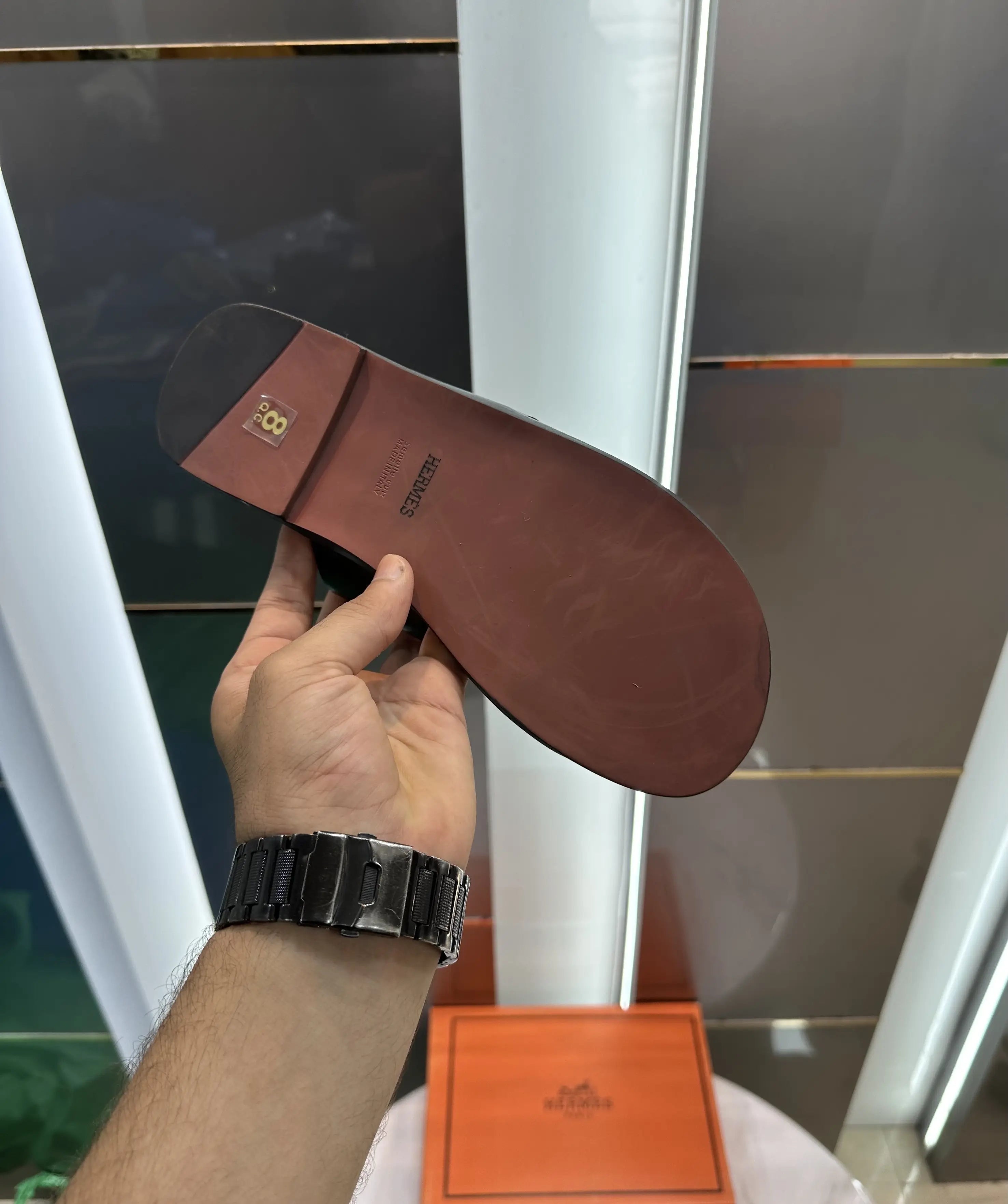 Herms Premium Slide Full Black