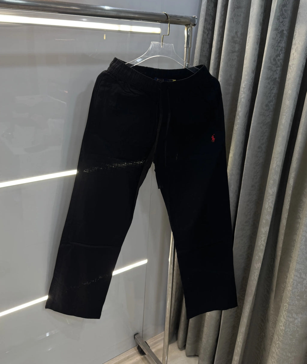 Ralph Lauren Black Premium Linen Trouser