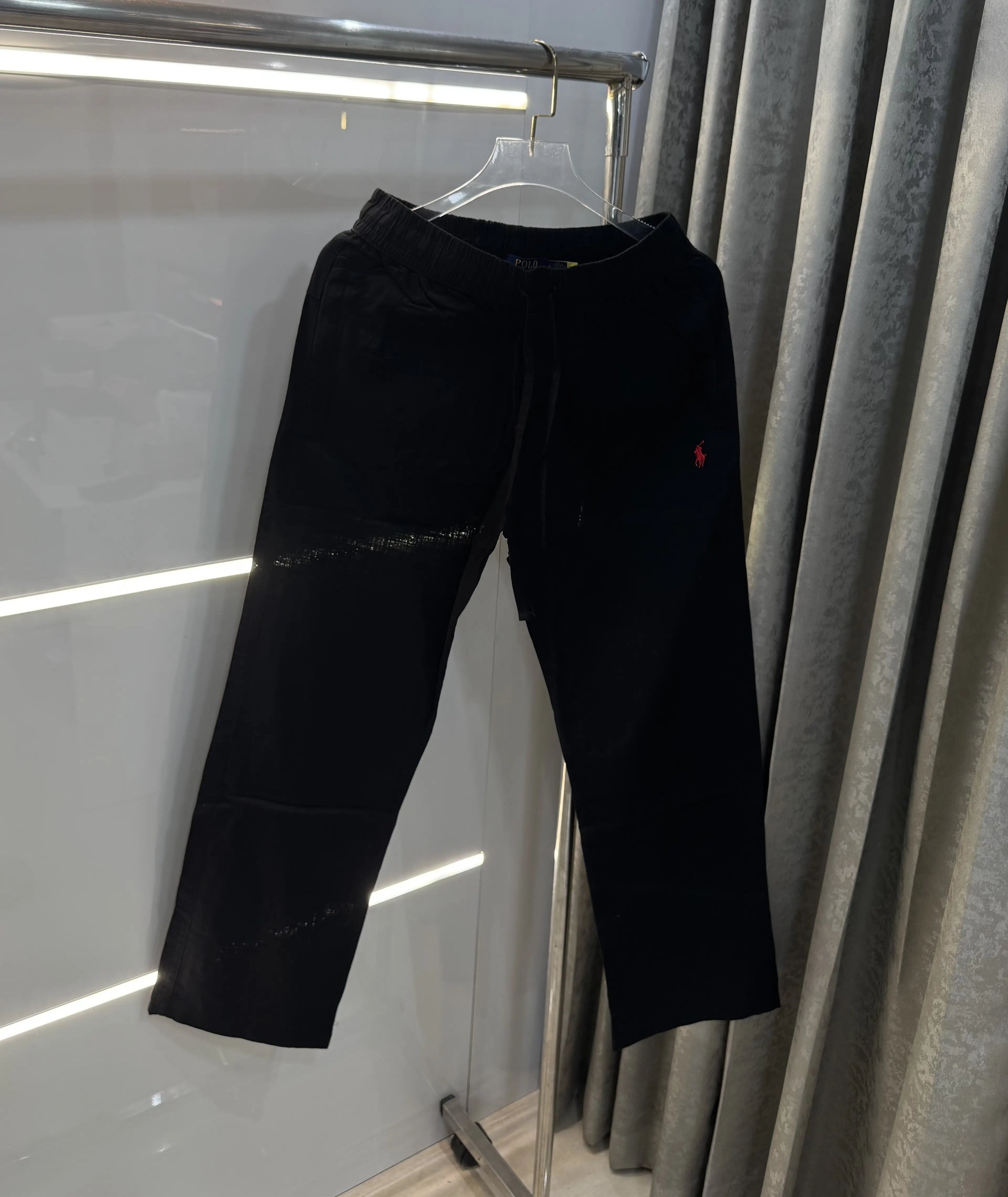 Ralph Lauren Black Premium Linen Trouser